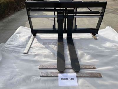 Bedrock Backhoe Hydraulic Fork Carriage with 48in Forks