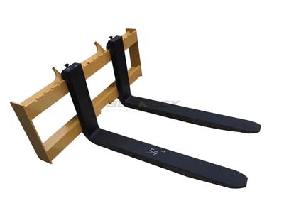 Bedrock 54” Quick Coupler Fork Tines for Caterpillar 924 930 938 Loader