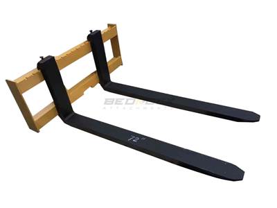 Bedrock 72” Quick Coupler Fork Tines for Caterpillar 924 930 938 Loader