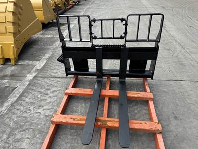 Bedrock Skid Steer Loader HD Fork Carriage, 57in + Skid Steer Loader Fork Tine 36in