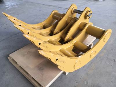 Bedrock EXCAVATOR RAKE GP-GP (B LINKAGE 60"), 2 x 80mm Pins, B Linkage for Caterpillar 320E B Linkage Excavator