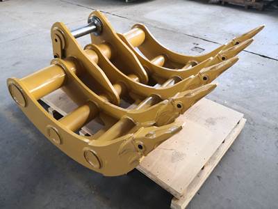Bedrock EXCAVATOR RAKE GP-GP (CB LINKAGE 60") for Caterpillar 324E CB Linkage Excavator