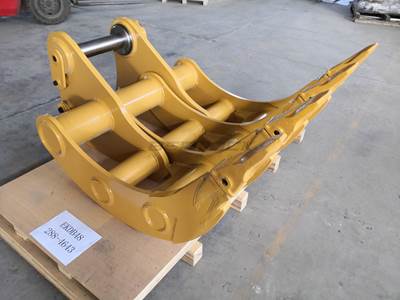 Bedrock EXCAVATOR RAKE GP-GP (DB LINKAGE 48”) for Caterpillar 336 DB Linkage Excavator