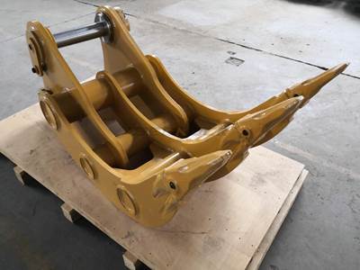 Bedrock EXCAVATOR RAKE GP-GP (DB LINKAGE 36") for Caterpillar 336E DB Linkage Excavator