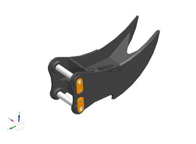 Bedrock Excavator Stump Ripper, CB linkage