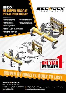 2022 Bedrock Ripper for Caterpillar D5K D4K D3K D1 D2 D3 Bulldozer For ...
