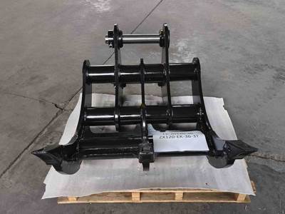 Bedrock Excavator Rake for JD 120 36in, 2 x 65mm Pins