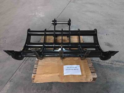 Bedrock Excavator Rake for JD 120 60in, 2 x 65mm Pins