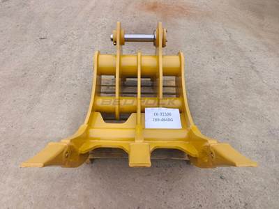 Bedrock Excavator Rake 36in, 2 x 70mm Pins, 315 Linkage
