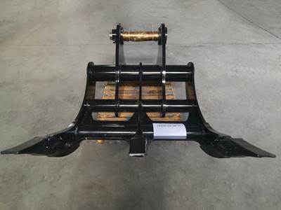 Bedrock Excavator Rake for JD 330 48in, 2 x 100mm Pins