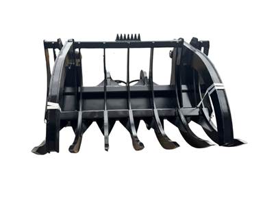 Bedrock Loader Rake with Double Top Clamp 92in
