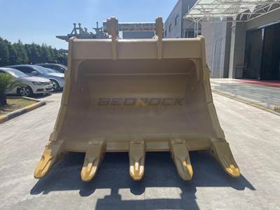 Bedrock 104" Severe-Duty Bucket for Caterpillar 395 Excavator JC Linkage
