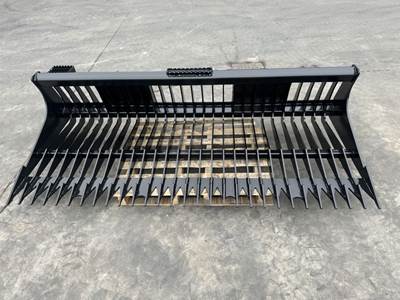 Bedrock 93in General Purpose Skeleton Bucket for Skid Steer Loader Plate Tine Style