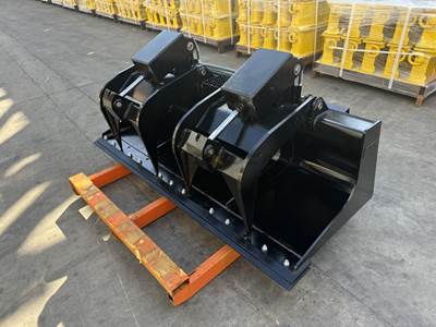 Bedrock Skid Steer Loader Grapple Buckets 1829 mm (75 in), bolt-on cutting edge