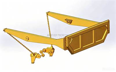 Bedrock Tailgate / Decklid for Caterpillar 730 Articulated Truck