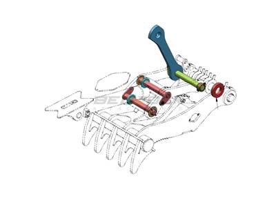 Bedrock New Gen Thumb Conversion Group for Caterpillar 324 Progressive Excavator