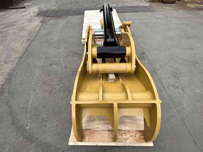 Bedrock 3 Teeth Pro Plus Thumb 54” Pin Grabber for Caterpillar 345 349 Excavator