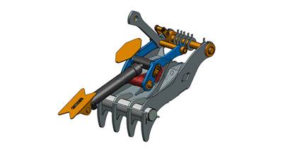 Bedrock 4 Teeth Progressive Thumb 48” Pin ON for Caterpillar 324 329 Excavator