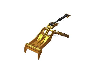 Bedrock Thumb fits 90mm Pin Excavators, PIN GRABBER, 2 Teeth, 90mm Pin, 54 in Bucket