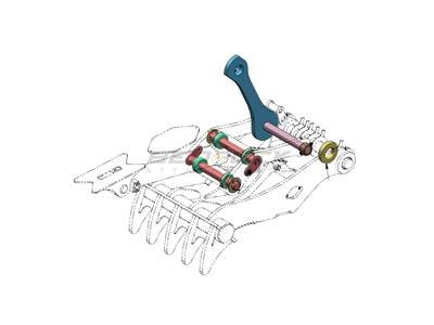 Bedrock New Gen Thumb Conversion Group for Caterpillar 329 Progressive Excavator
