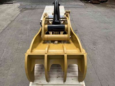 Bedrock 4 Teeth Pro Plus Thumb 54” Pin Grabber for Caterpillar 345 349 Excavator