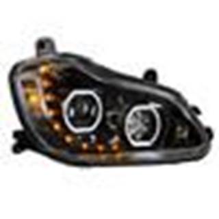 Black 10 Led Headlight For 2013-2021 Kenworth T680 - Passenger Side - Truck Make