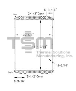 Freightliner Century Class / Columbia Radiator for a Freightliner CENTURY CLASS/COLUMBIA