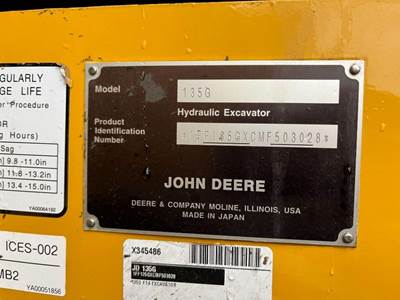 John Deere 135G Excavator