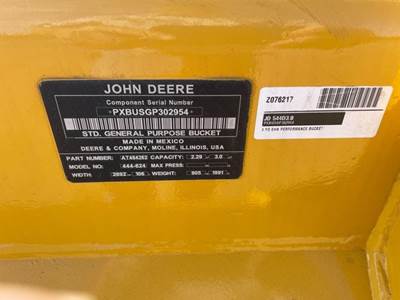 John Deere 544D3.0 Bucket