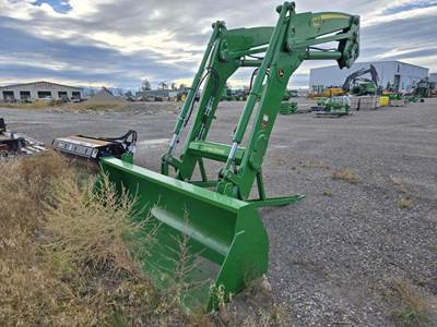 Used 2022 John Deere 680R Standard Farm Loader w/ 96 Inch Heavy Duty Bucket