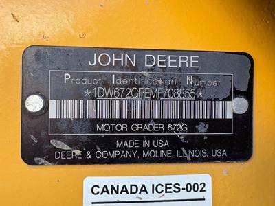 John Deere 672G Motor Grader