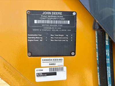 John Deere 772G Motor Grader
