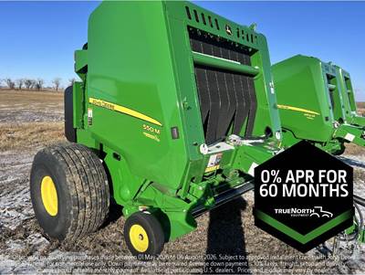 John Deere 550M Round Hay Baler