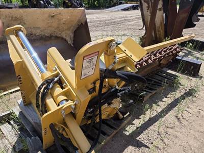 Used 2016 Vermeer SO455 Trencher Attachment, 48" Depth, 6" Width Rotary/Cup Combo Chain