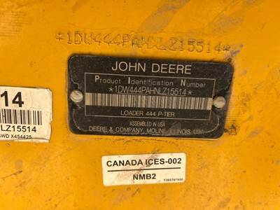 John Deere 444 P-TIER Wheel Loader