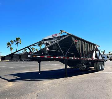 2026 CONQUEST TRAILERS 32 FT HALF ROUND END DUMP TRAILER