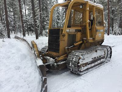 1993 John Deere 650G Forestry Dozer HD Rock Guards 120 Blade With Brush Guard Sweeps Full Screens
