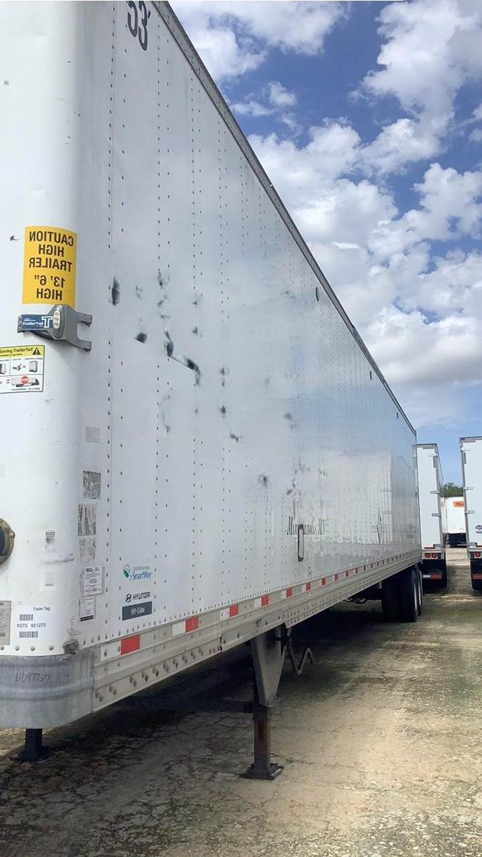 2016 Hyundai 53 ft Dry Van Trailer - Air Ride, Sliding Axle For Sale ...