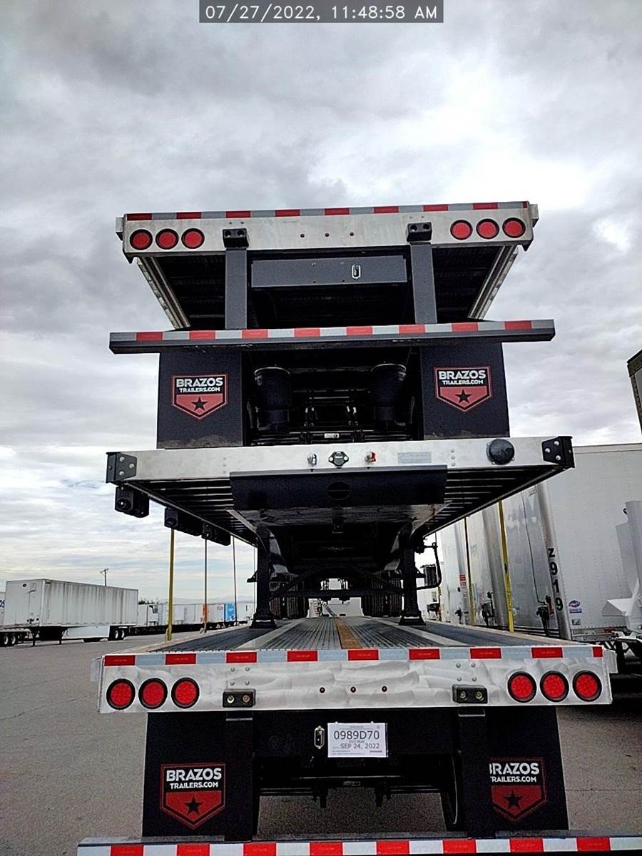 2023 Brazos 48x102 Flatbed Trailer Air Ride, Spread Axle For Sale