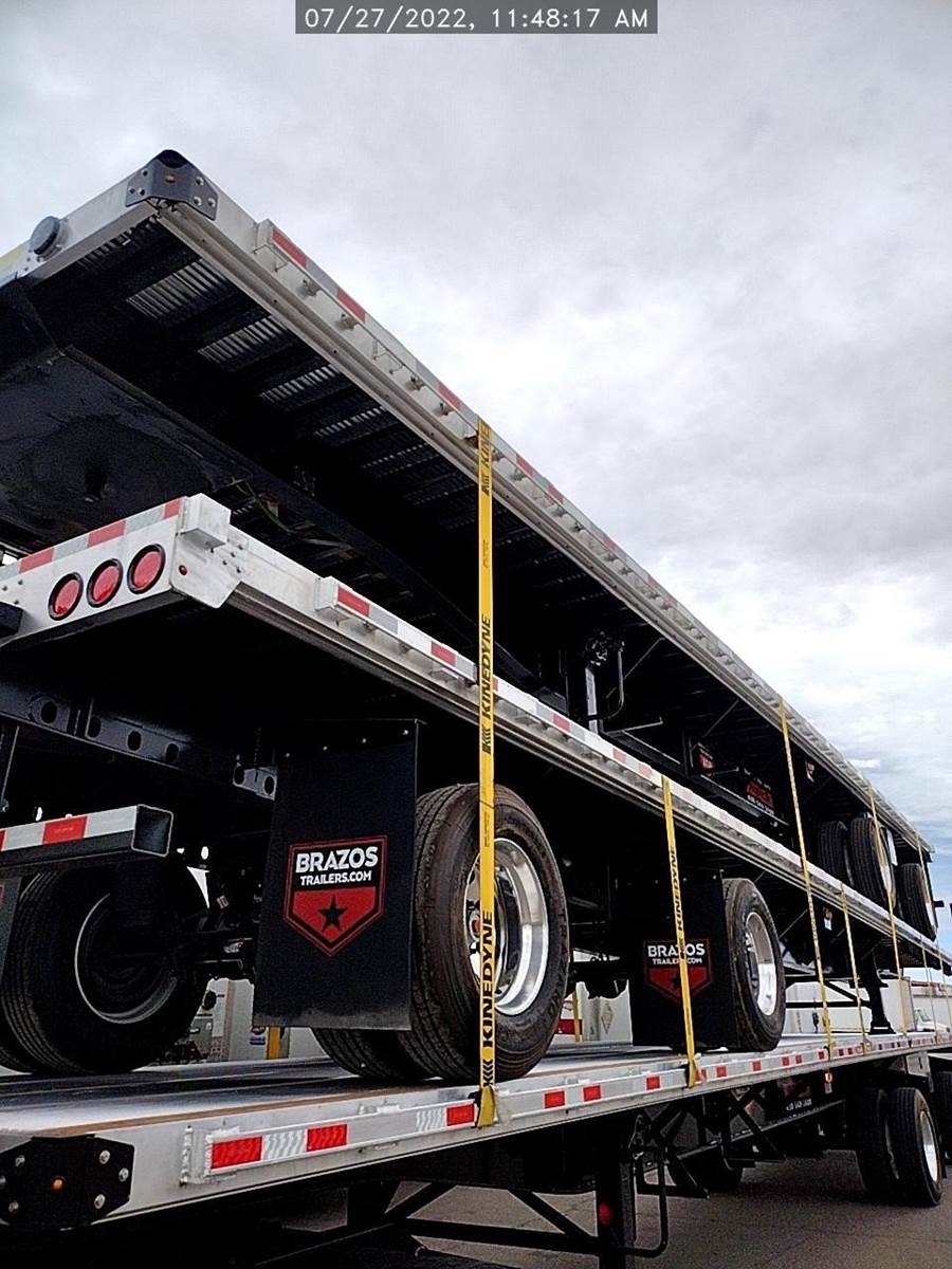 2023 Brazos 48x102 Flatbed Trailer Air Ride, Spread Axle For Sale