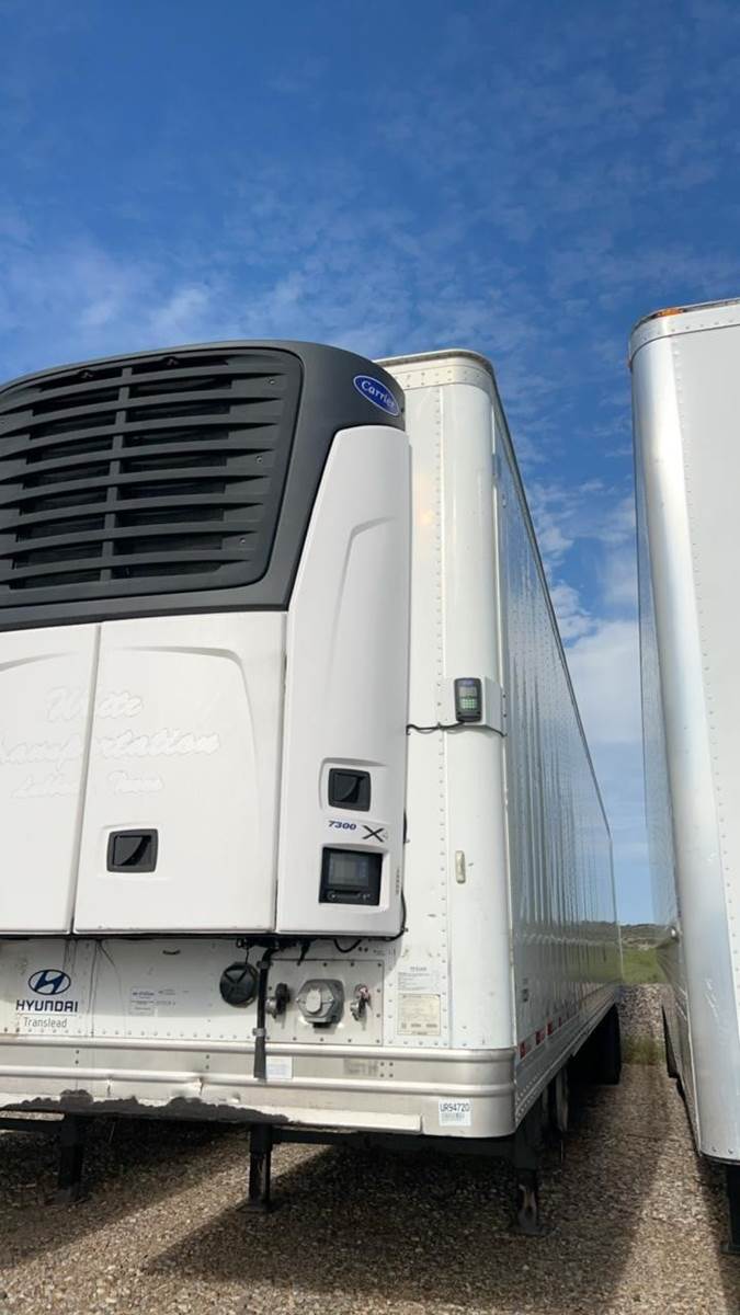 2017 Hyundai 53 ft Reefer Trailer Sliding Axle, Swing Door For Sale