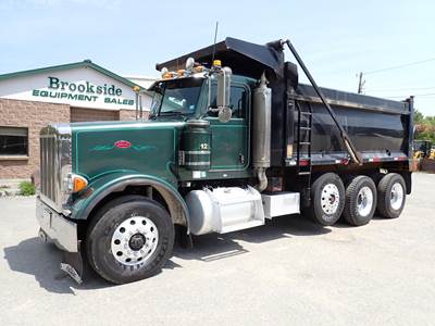 Peterbilt 357 Tri Axle Dump Truck - Caterpillar 550HP, 18 Speed Manual