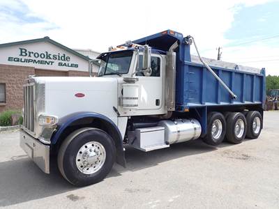 Peterbilt 388 Tri Axle Dump Truck - Cummins 485HP, 8Ll Manual