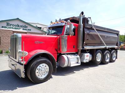 Peterbilt 389 Tri Axle Dump Truck - Cummins 550HP, 18 Speed Manual