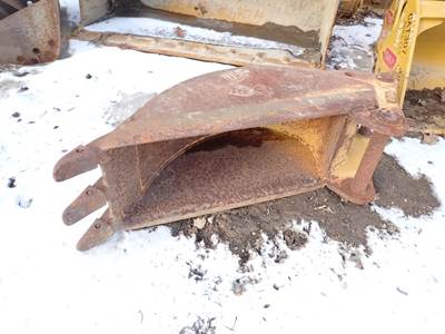 12" Digging Bucket For Backhoe, 10" Front Spread, 8 1/4" Rear Spread, 14 1/2"