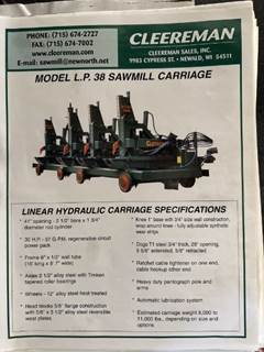 Cleereman 38 Circular Sawmill