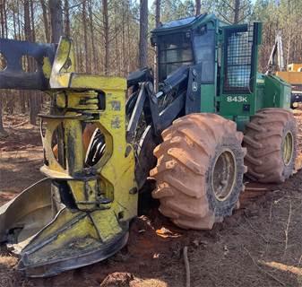 2013 John Deere 843K Feller Buncher - FD45 Felling Head