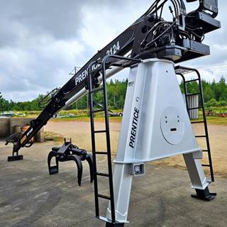Prentice 2124 Trailer-Mounted Log Loader