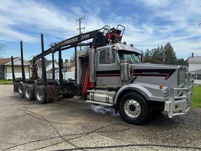 2016 Western Star glider Logging Truck - Prentice 2124 Front Loader