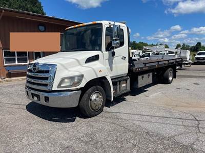 2014 Hino 258 Rollback Tow Truck - Jerr-Dan 21 FT Rollback Towing Body